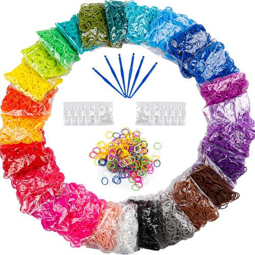 Loom Rubber Bands Refill Kit Premium Bracelet Making Kit for