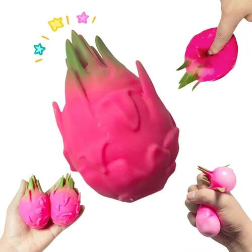 Simulation Fruit Dragon Fruit Squishy Stress Ball  Squishy S