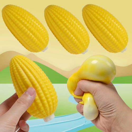 Squishy Simulated Corn Stress Ball - Squeeze Toy for Anxiety