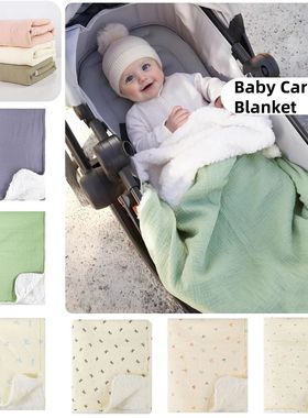 70x100cm Baby Stroller Blanket Lambwool Winter Soft Warm Pur