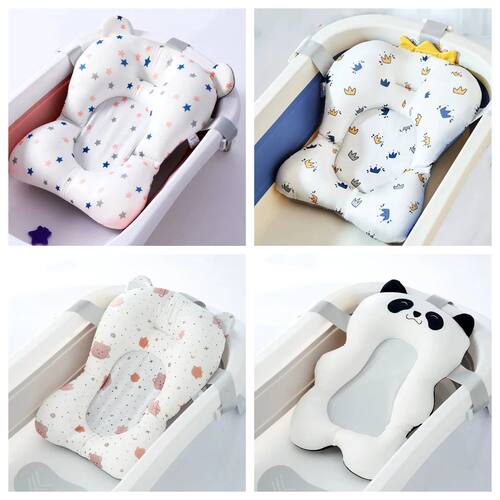 Baby Bathtub Pad Infant Ajustable Bath Support Seat Mat Cush