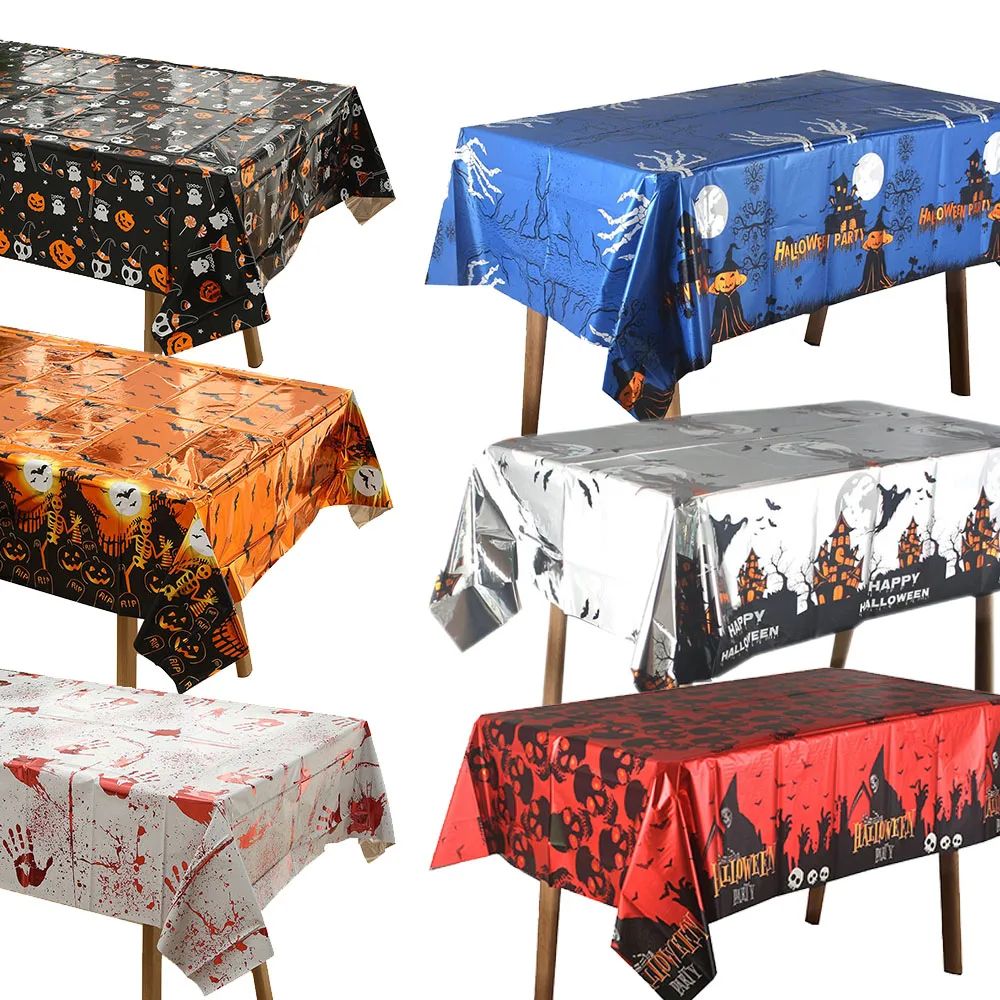 Halloween Table Decoration 137x183cm Tablecloth Happy Hallow