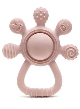 new Teething Silicone Palm Rattle Teether bunny - Safe Baby
