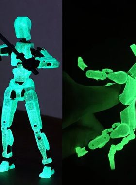 DIY Luminous T13 Multi-Jointed Movable Shapeshift Robot 3D P