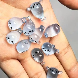 10/20 Pcs Glow in The Dark Mini Seal Figurines, Resin Sea An