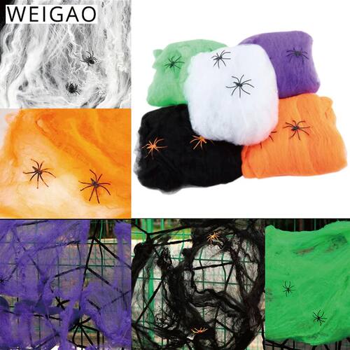 Halloween Decoration Spider Cotton Thread Spider Web Party P