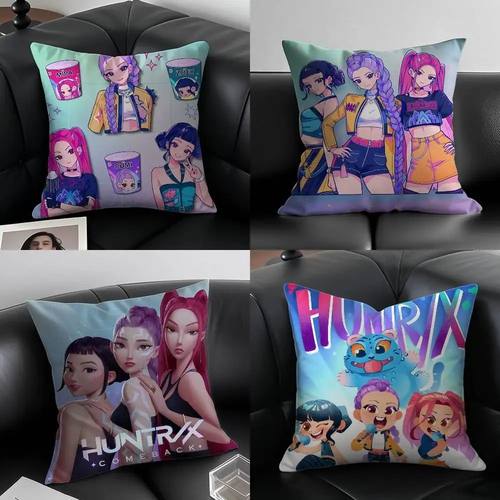 Pop-Cartoon Movie K-Pop Demon Hunters Pillow Case Anti-dustm