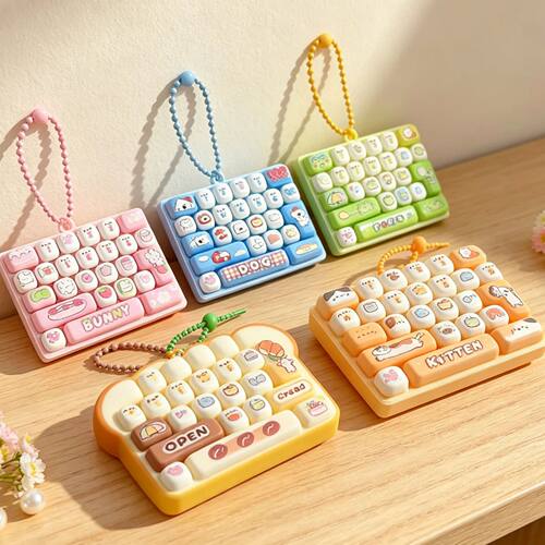 Cat Pudding 26-Key Decompression Keyboard Cartoon Clicker Cu