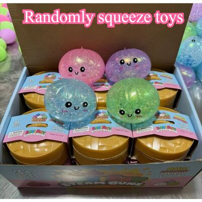 Dumpling Mystery Box: Random Color Glitter Squishy Toy, Malt