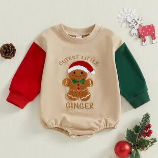 Newborn Baby Girl Boy Christmas Outfit Cutest Little Ginger
