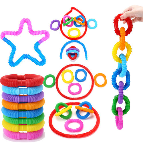 Pop Tube Color Telescopic Tube Plastic Pipe Bellows Decompre