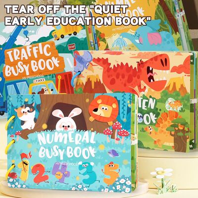 Montessori Baby Busy Book My First Quiet Book Paste Early Le