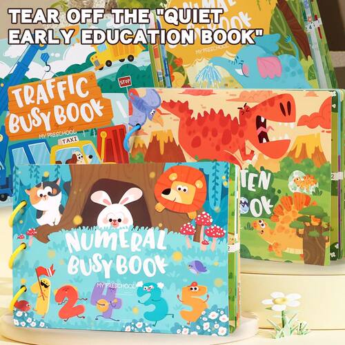 Montessori Baby Busy Book My First Quiet Book Paste Early Le