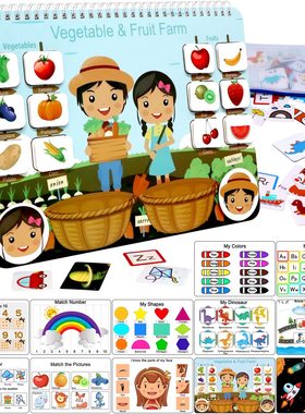 Quiet Book for Toddlers Montessori Interactive Toys Busy Boo