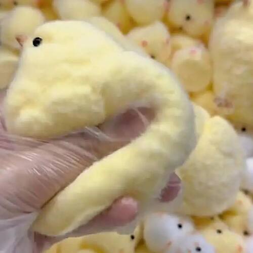 Handmade Yellow Big Chicken Plush Silicone Squishy Pinching