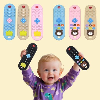 Children's Silicone Remote Control Teether Baby Oral Appetit