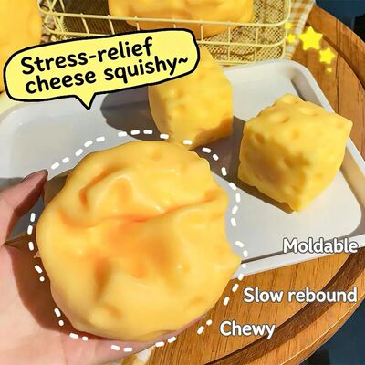 Simulate Cheese Slow Rebound Pinching Ornament Giant Cheese