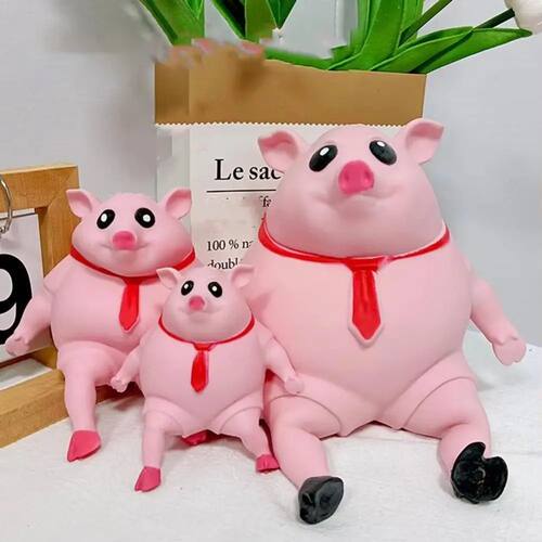 Funny Squeeze Big Pink Pigs Antistress Toy Cute Squeeze Anim
