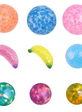 Anti-Pressure Anxiety Colorful Stress Relief Ball Kids Adult