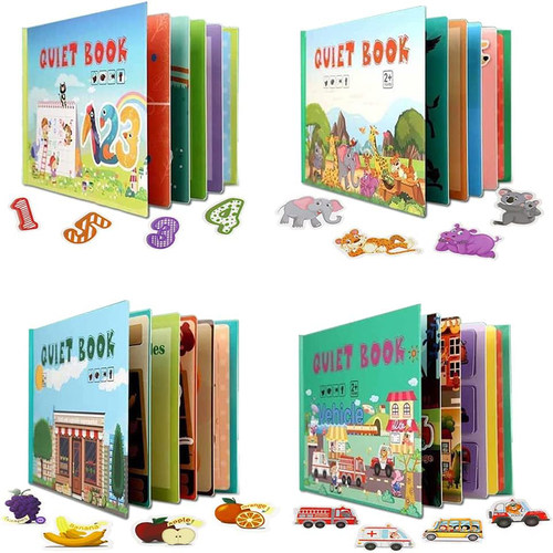 Quiet Book Magic Sticker Toy Baby Educational Montessori Ear