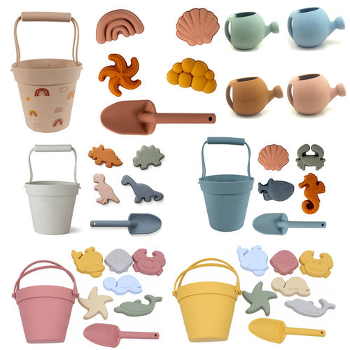 Silicone Beach Toys Kids Sand Molde Tools Set Summer Water P