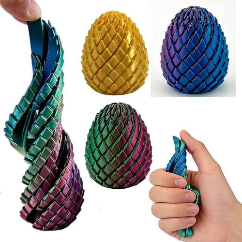 Funny 3D Printed Dragon Egg Spinning Fidget Toy Stress Relie
