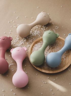 Baby Silicone Sand Hammer Toys 0 12 Months Baby Teether Toys