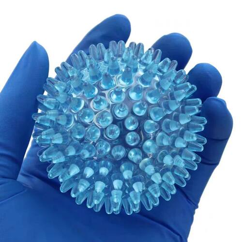 2PCS Transparent Spiky Massage Ball 7CM Acupressure Reflexol