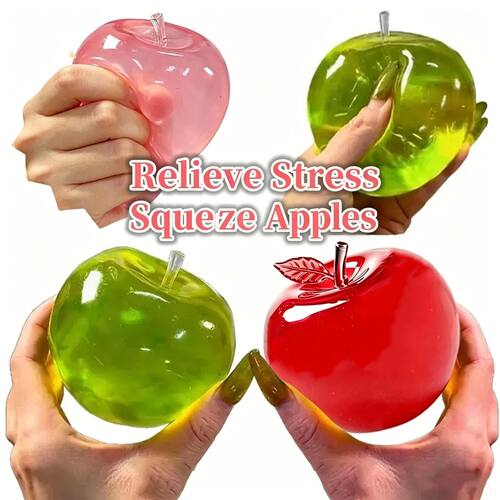 1/2Pcs Squishy Fruit Apple Fidget Toy Squeeze Stress Relief