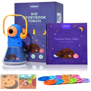 Night Childen Projector For Story Toy Light With Flashlight