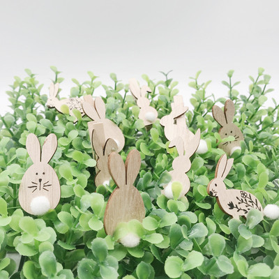 Wooden Rabbit Clip Easter Natural Color Wooden Clip Rabbit P