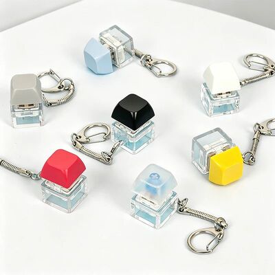 Fingertip Keyboard Keychain Fidget Toy, Clicker Mechanical K