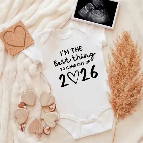 I'm The Best Thing 2026 Newborn Baby Bodysuits Summer Short