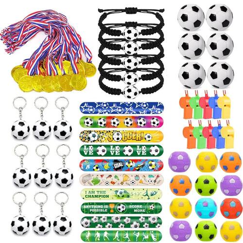 Soccer Party Favors Football Theme Bracelets Keychain Pin Ba