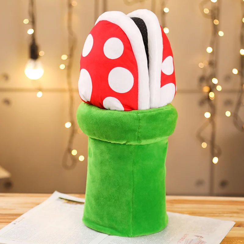 Mushroom Home Slippers Plush Piranha Plant Plush Creative Sh