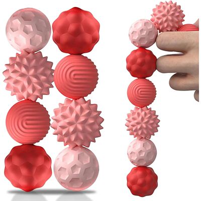 2-8 PCS Magnetic Toy Silicone Magnetic Ball Fidgeting Toy St