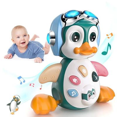 Baby Crawling Toys Musical Penguin Infant Moving Walking Dan