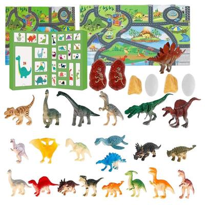 Christmas Advent Calendar Toy Box 24 Days Dinosaur Countdown