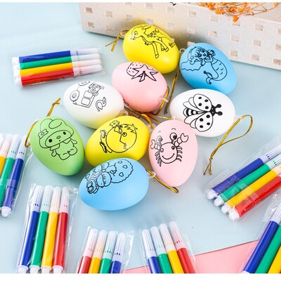 Easter Egg Simulation Egg Shell Diy Hand Painted Painting Gr