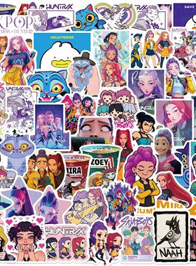 60PCS DEMON HUNTERS HUNTR/X Cartoon Graffiti Stickers Phone