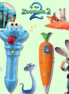NEW  Zootopia2 Judy Carrot-Shaped 2-in-1 Voice Recorder Pen+