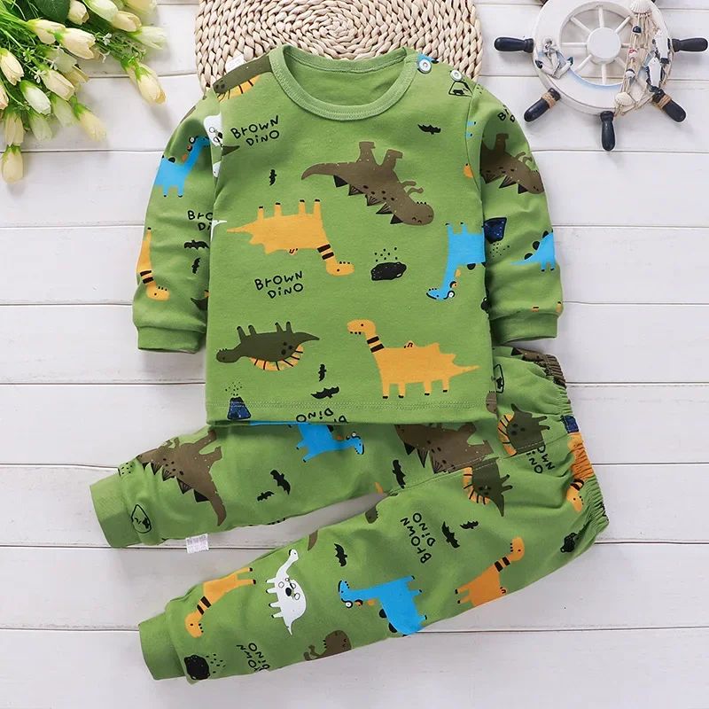 Children's Clothing Spring and Autumn Catoon Underwear Set B