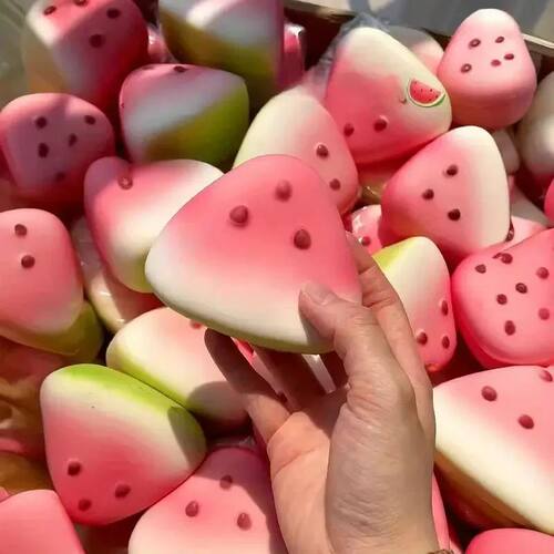 Anti-stress Squishy Watermelon Decompression Toy Soft Ice Sk