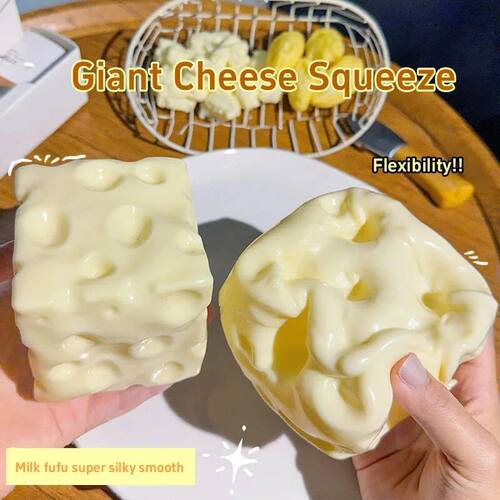 Handmade Coconut Oil Cheese Squishy Ball Non-Rebound Pinch S