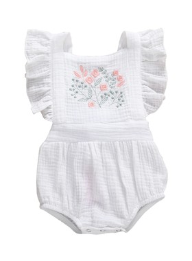 Citgeett Summer Newborn Infant Baby Girls Flowers Print Ruff
