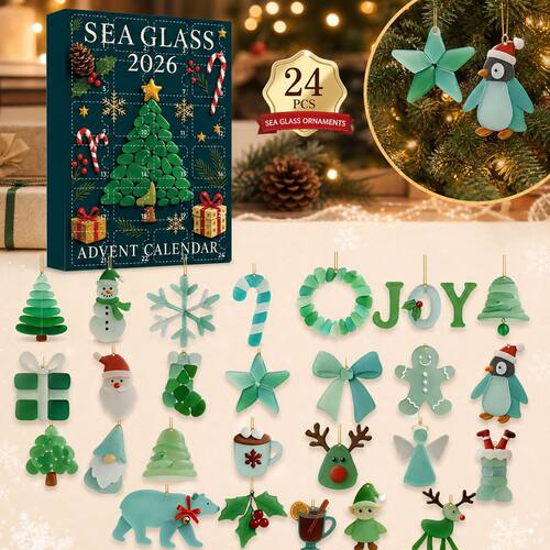 Christmas Advent Calendar Blind Box Nordic Sea Glass Style A