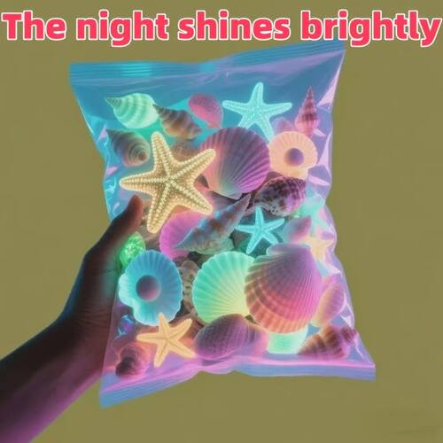100PCS Marine Luminous Stones, Colorful Luminous Stones Simu