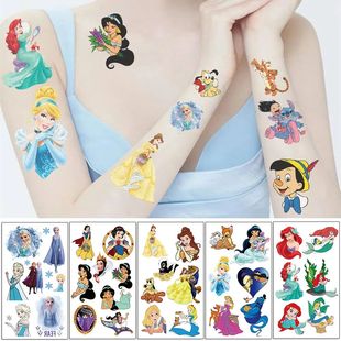 10Pcs/set Princess Frozen Temporary Tattoo Stickers Cute St