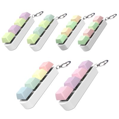 Keyboard Key Fidget Toy Colorful Keychain Keycap Stress Reli