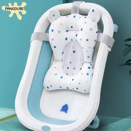 Baby Bathtub Pad Ajustable Bath Support Seat Newborn Bathing